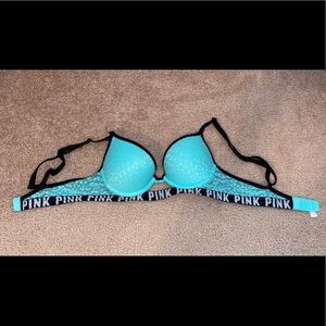 VS PINK Lace Push Up Bra